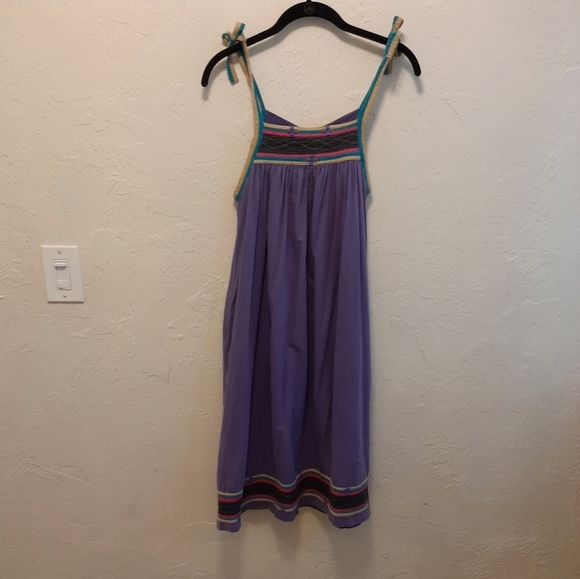 RARE Vintage 1970s S. Kumar Indian Cotton Smock Sun Dress XS/S - Picture 10 of 13
